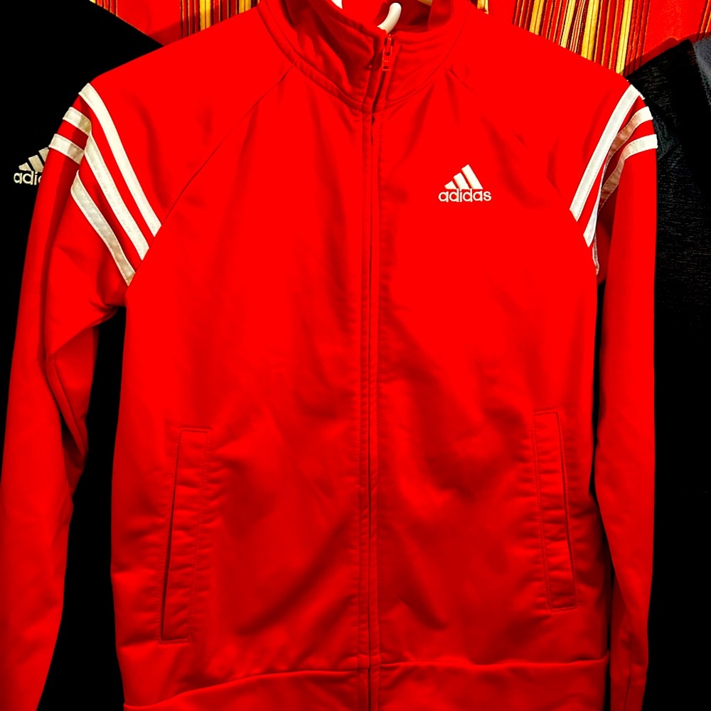 Adidas  youth 14/16 zip up jacket